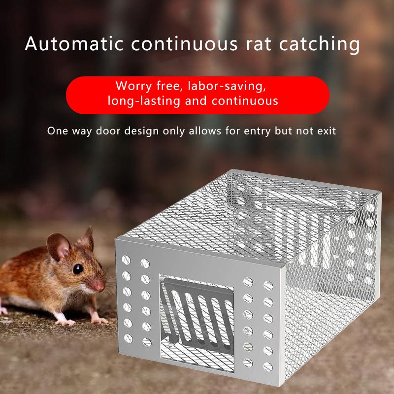 Product Introduction of High Efficiency Mousetrap Automatic Continuous Cycle Mouse Trap Home Garden Rat Catching Artifact Safe And Harmless Catcher 13