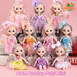GEMBIRA TOYS 17CM Boneka Putri Mini DIY 13 Sendi Ayunan | Mainan Pretend Play Anak Perempuan Hadiah Pendamping