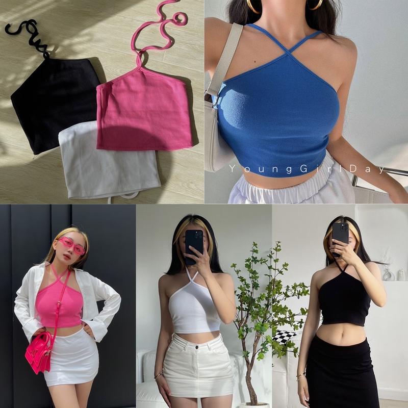 Áo yếm RM thun gân nhiều màu sắc