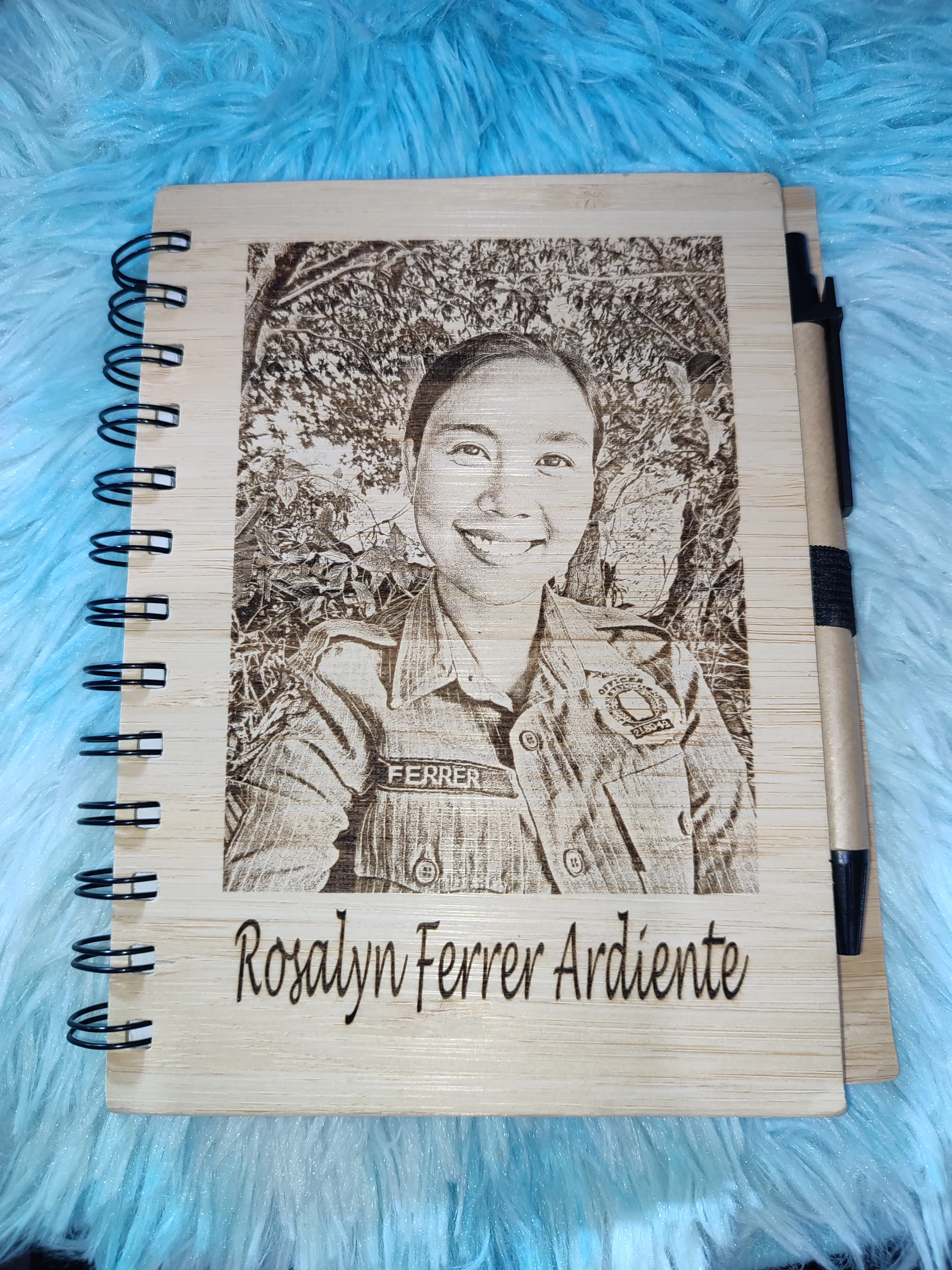 PERSONALIZED BAMBOO NOTEBOOK (LASER ENGRAVED)