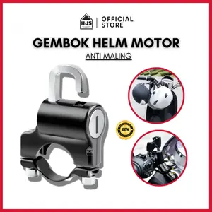 [HJS] Gembok Helm Motor Kunci Helm Anti Maling G02 Lock Pengaman Helm Motor untuk Stang Motor