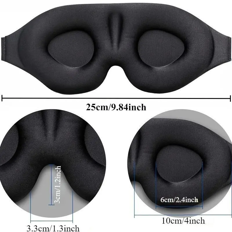 3d Sleep Eye Mask, Soft & Comfortable Eye Cover Sleeping Eye Mask for Travel, Night Mask, Eye Care Product for Women & Men, Travel Essentials, Travel Accessories 1
