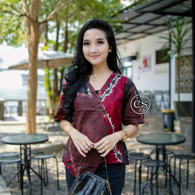 Batik Murai--BATIK CEWEK KEKINIAN TREND VIRAL Atasan 0