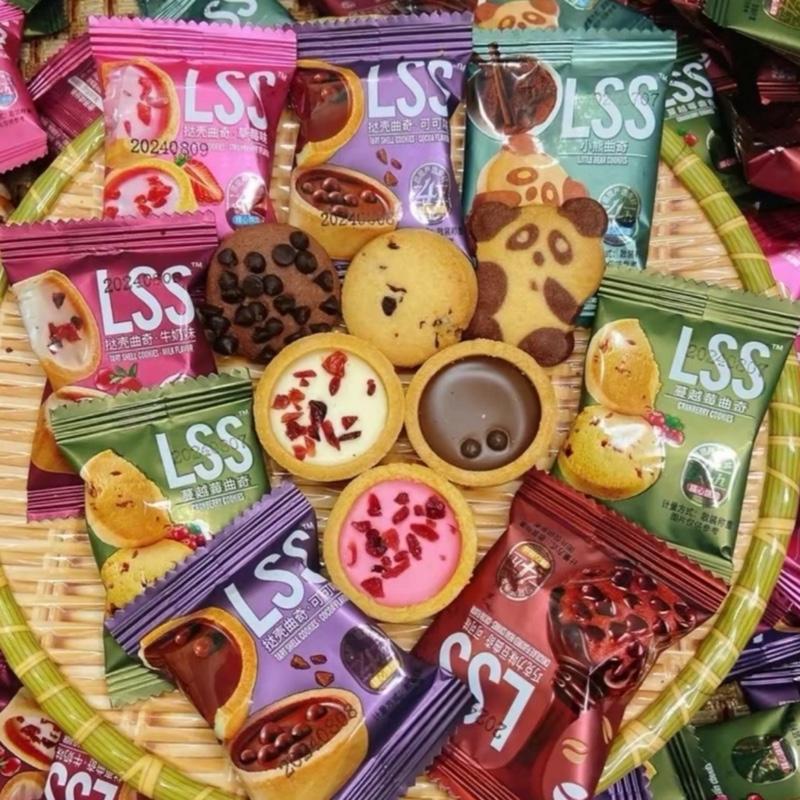 1KG BÁNH QUY BƠ SỮA SOCOLA LSS MIX VỊ ngày sản xuất in trên bao bì Ăn Vặt Food