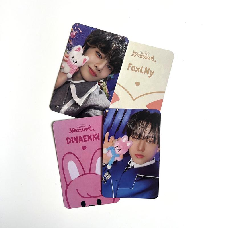 Straykids SKZOO Magicschool Pop Up Store & Cafe PhotoCards LEEKNOW CHANBIN HYUNJIN HAN FELIX SEUNGMIN I.N SKZOO Photo Cards 8 Per Set 5