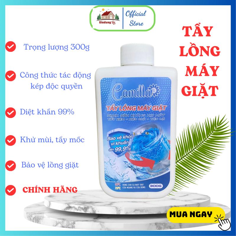 Bột Tẩy Lồng Máy Giặt CAMILLA 300G, dùng cho vệ sinh làm sạch lồng máy giặt cửa ngang và cửa đứng