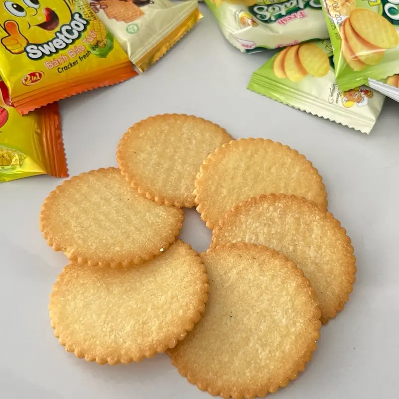 Bánh quy giòn ít ngọt - Bánh xá Ngon - Gói nhỏ 8