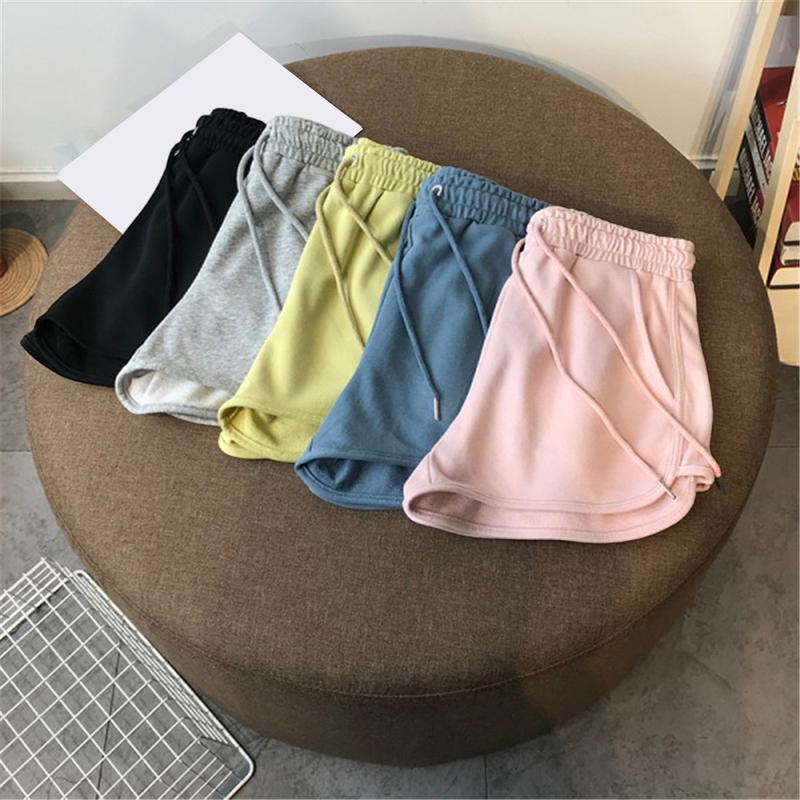 Quần Soóc Cạp Cao Mùa Hè, Dành Cho Nữ, Màu Xanh Dương, Quần Ngắn Ống Rộng, Thời Trang, Màu Hồng, Có Thể Mặc Ngoài Trời, Phong Cách Hàn Quốc, Quần Thường Ngày Có 5 Màu, Được Bán Bởi BlueBowknot. 2
