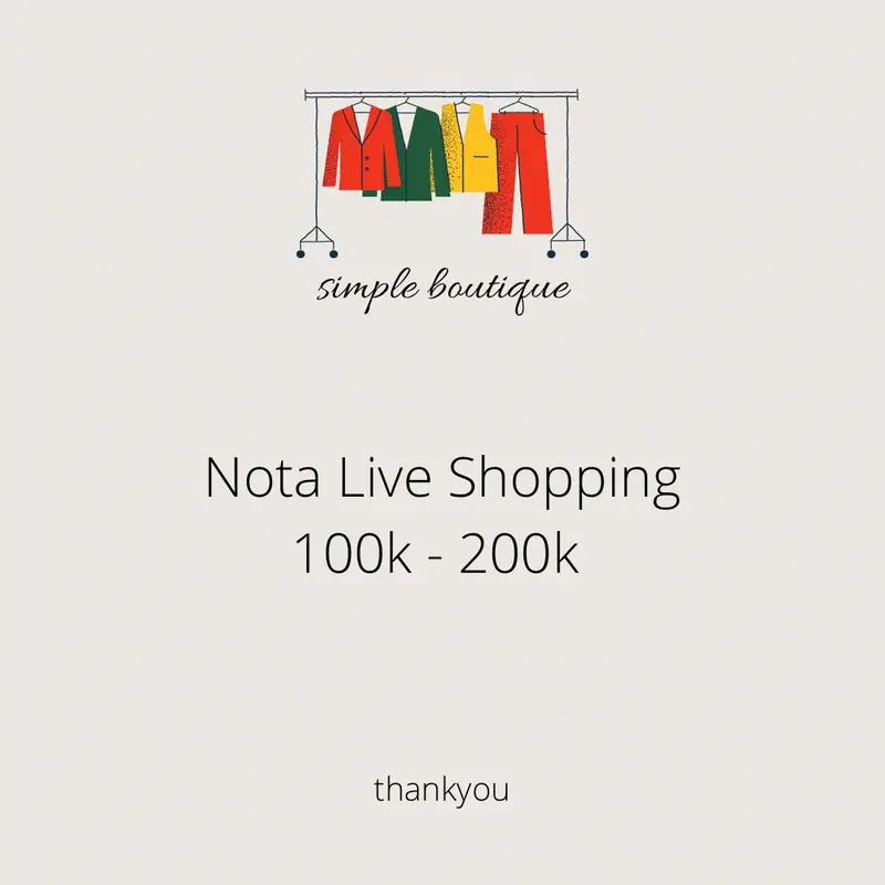 NOTA LIVE TIKTOK  100 - 500 Simple Variasi 0