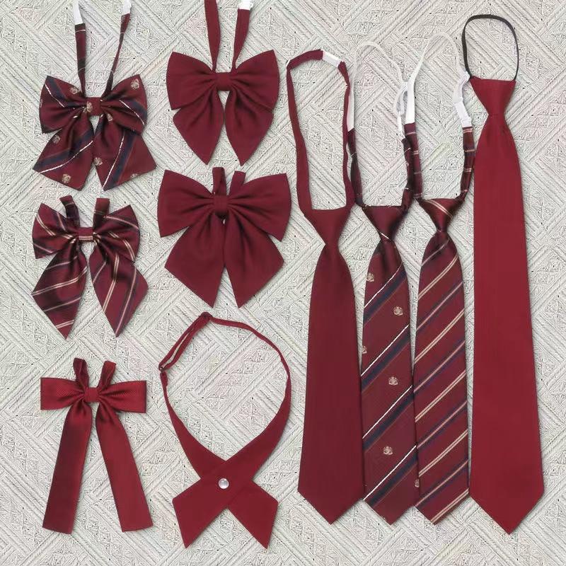 Product Introduction of New JK DK Ties Women Striped Neck Tie Girls Cute Skinny Necktie Plaid Uniform School Men Accessories 0