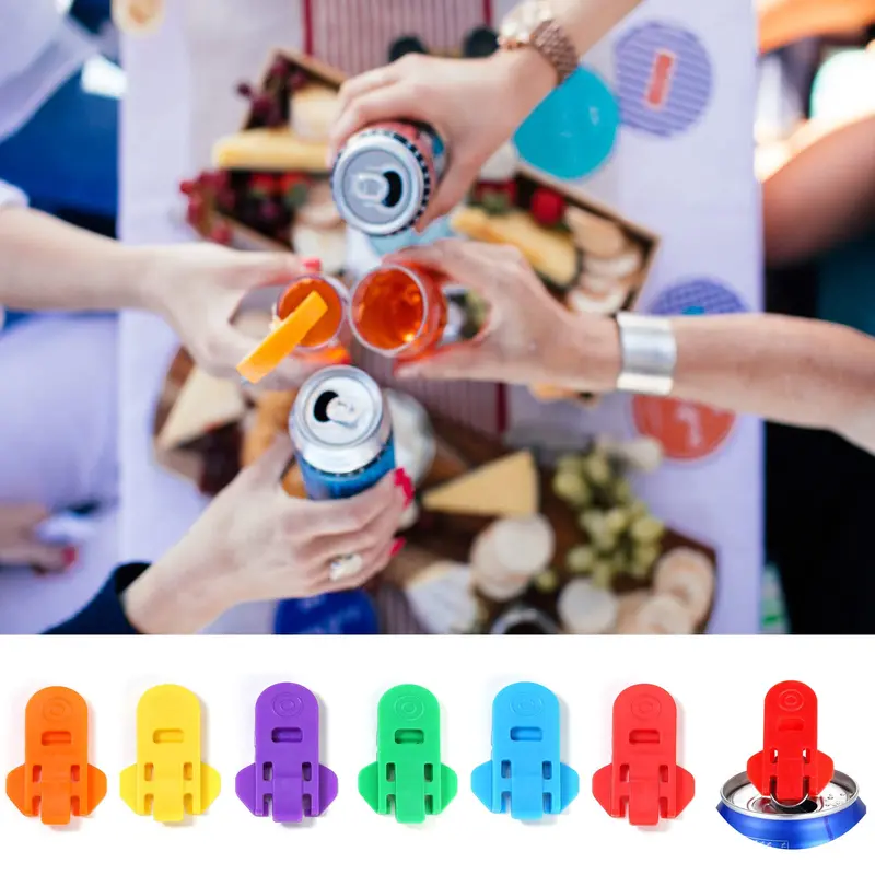 Manual Can Opener, Random Color Can Cap Remover, Can Opener for Coke, Beer, Soda, Drink Can Lid Protector, Kitchen Gadgets 3
