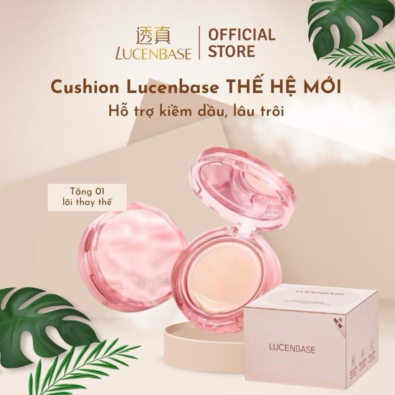 Cushion Lucenbase 15g kèm lõi refill kiềm dầu, mỏng nhẹ, dưỡng ẩm