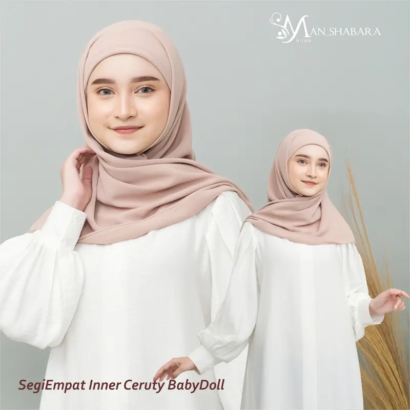 JILBAB SEGIEMPAT INNER/SEGI EMPAT INSTAN INNER 2 Lapis/SEGIEMPAT INNER 2IN1 4