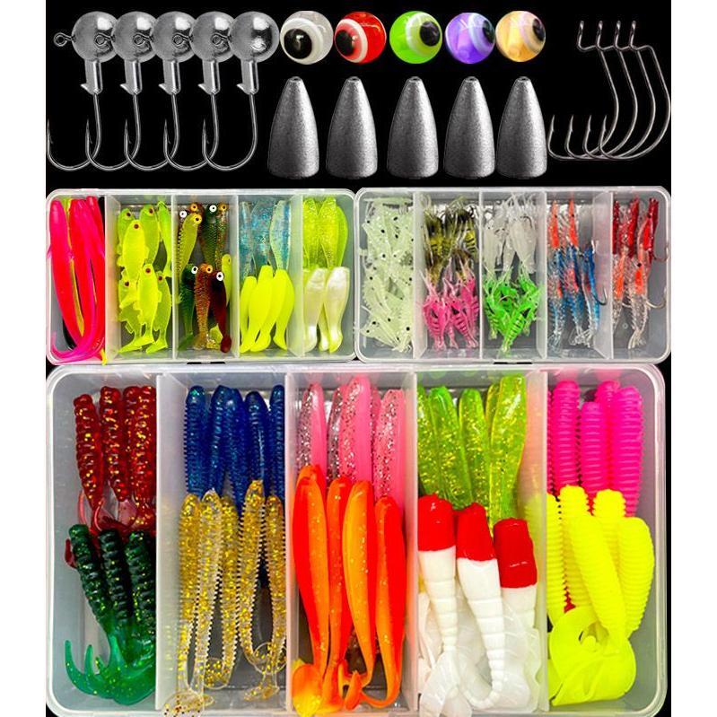 Set Umpan Gewang Ikan, Gewang Jig Kepala Jig Cacing Lembut, Gewang ...