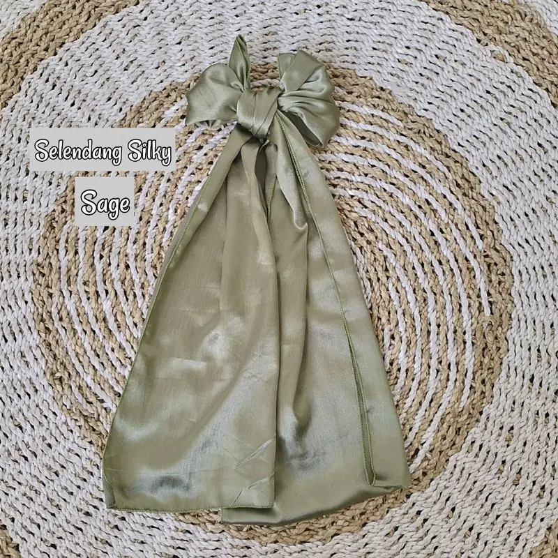 Selendang Silky Panjang Murah Bali Kain 1