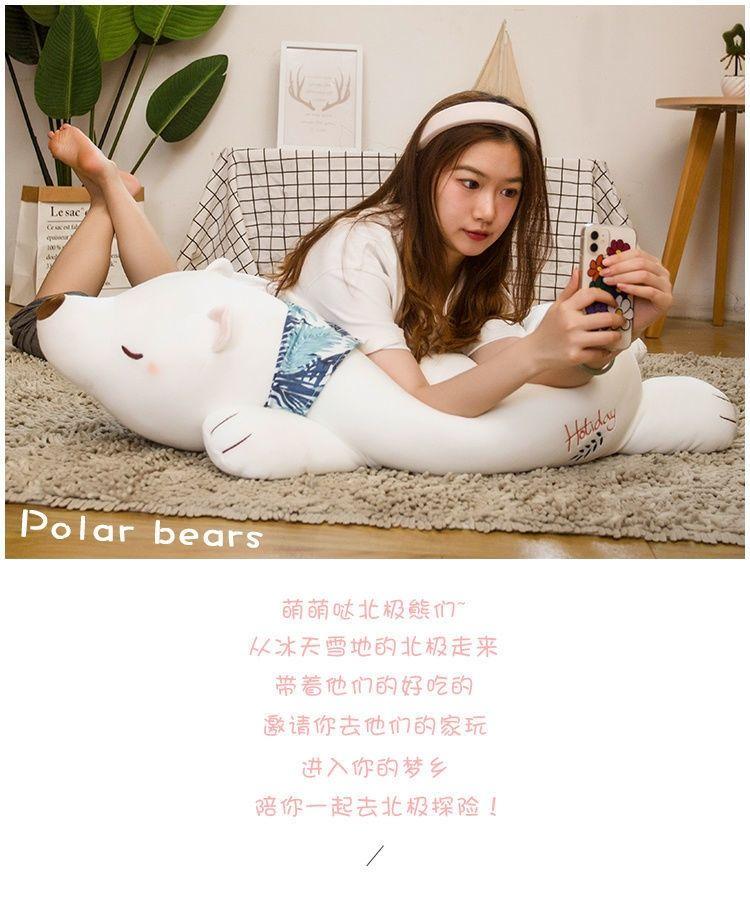 Product Introduction of Gối Đồ Chơi Nhồi Bông Gấu Trắng, Gấu Búp Bê Dễ Thương, Cỡ Lớn, Giá Rẻ, Thích Hợp Cho Bé Gái, Quà Sinh Nhật, Có Thể Dùng Làm Đồ Chơi Hoặc Gối 6