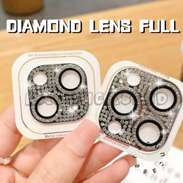 GLITTER DIAMOND CAMERA LENS PROTECTOR FULL COVER FOR IPH0NE 11 12 MINI 13 14 15 PLUS PRO MAX