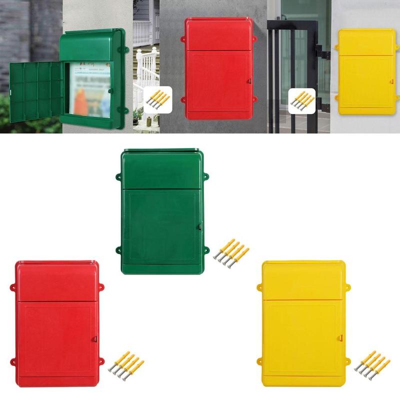 Hộp thư treo tường, đa chức năng, hộp thư, 13,5x10x2,7inch, hộp thư chữ cái, để giữ phong bì, báo, Nhẹ, Thích hợp để sử dụng trong nhà 4