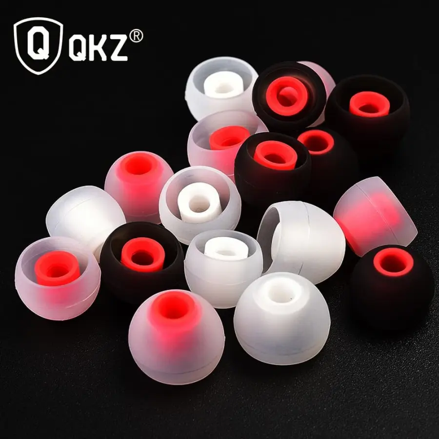 QKZ 3 Pairs Universal Replacement Silicone Eartips for IEM earphone