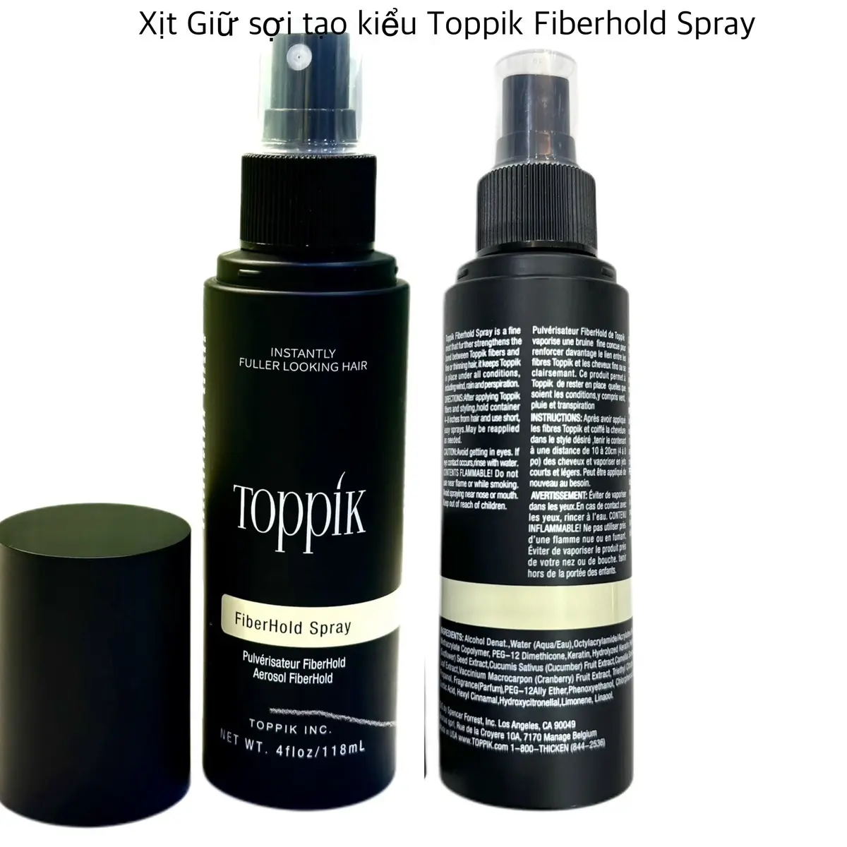 Xịt Giữ Sợi khoá nếp Tóc Toppik Fiberhold Spray 118ml