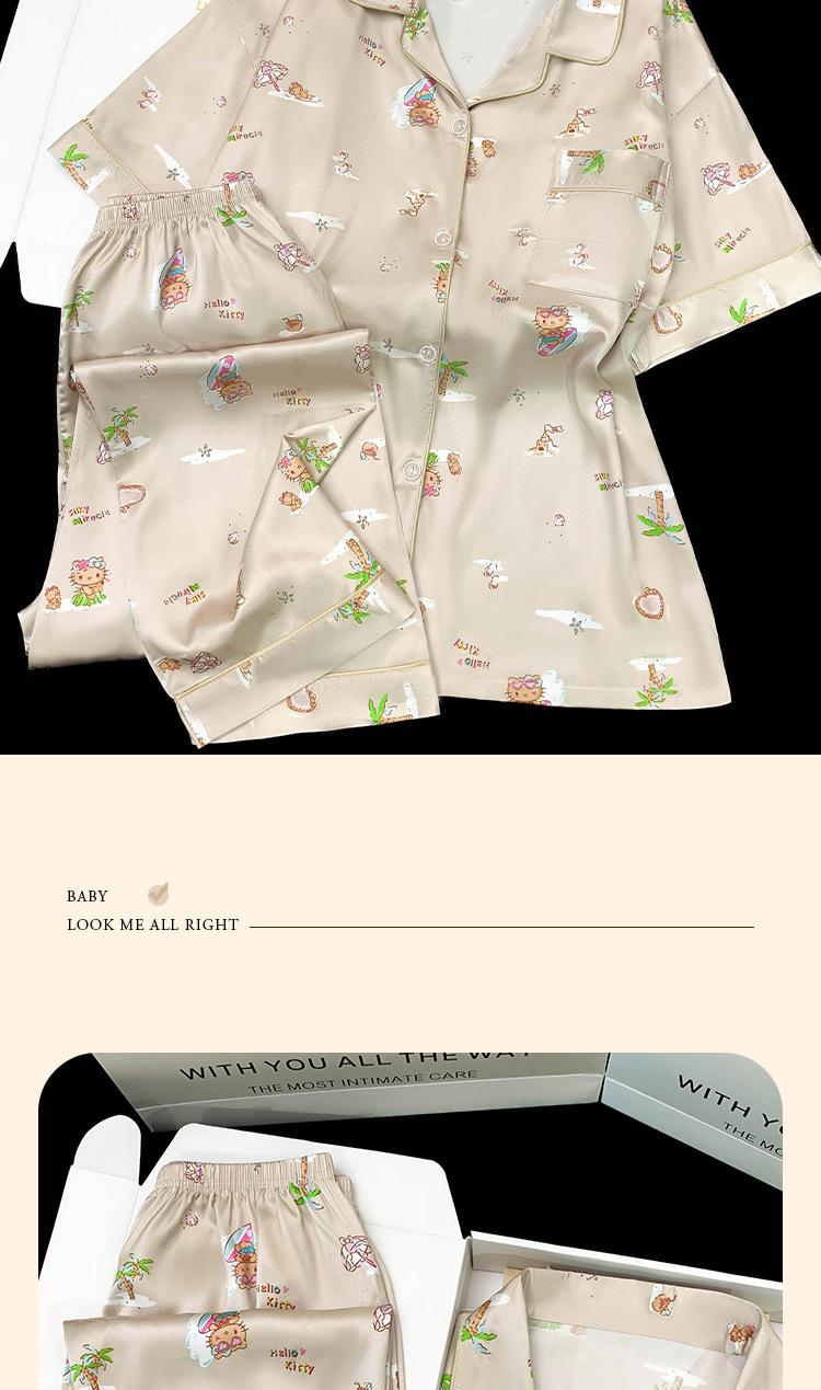Product Introduction of Bộ Đồ Ngủ Họa Tiết Hoạt Hình, Hàng Mới Về Mùa Xuân Và Mùa Hè, Dành Cho Nữ, Thường Ngày Và Thoải Mái, Bộ Đồ Mặc Nhà, Phổ Biến 6
