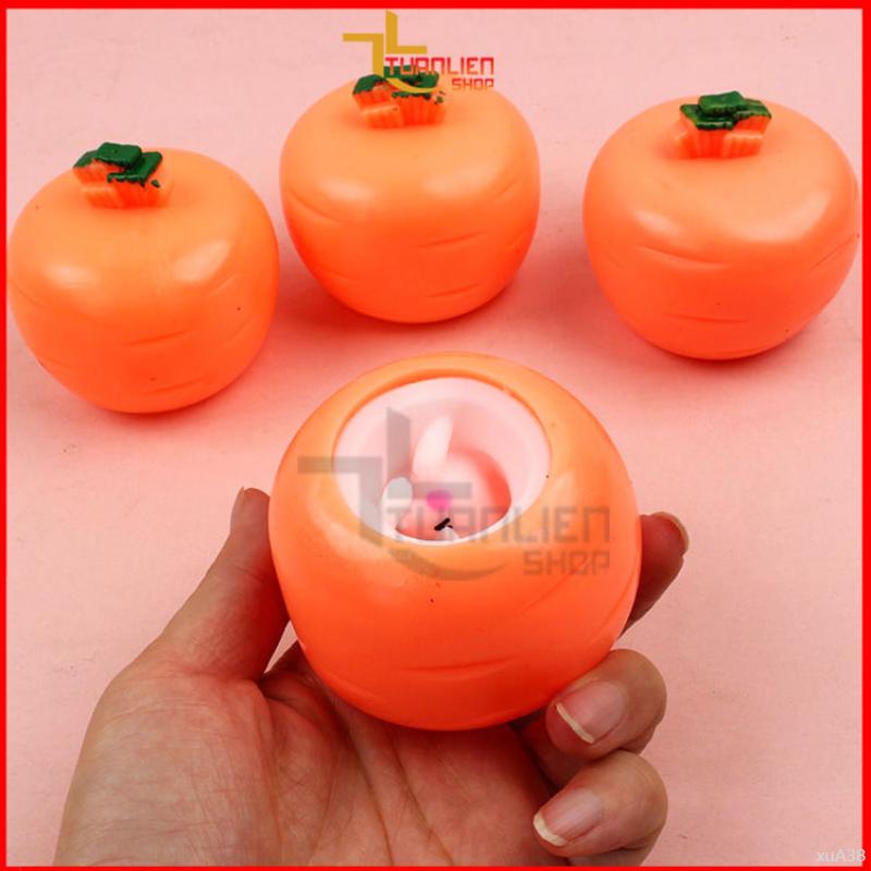 Đồ Chơi Thỏ Trắng Dễ Thương, Bóp Cốc Giải Nén Hình Củ Cà Rốt Mới Lạ. 8