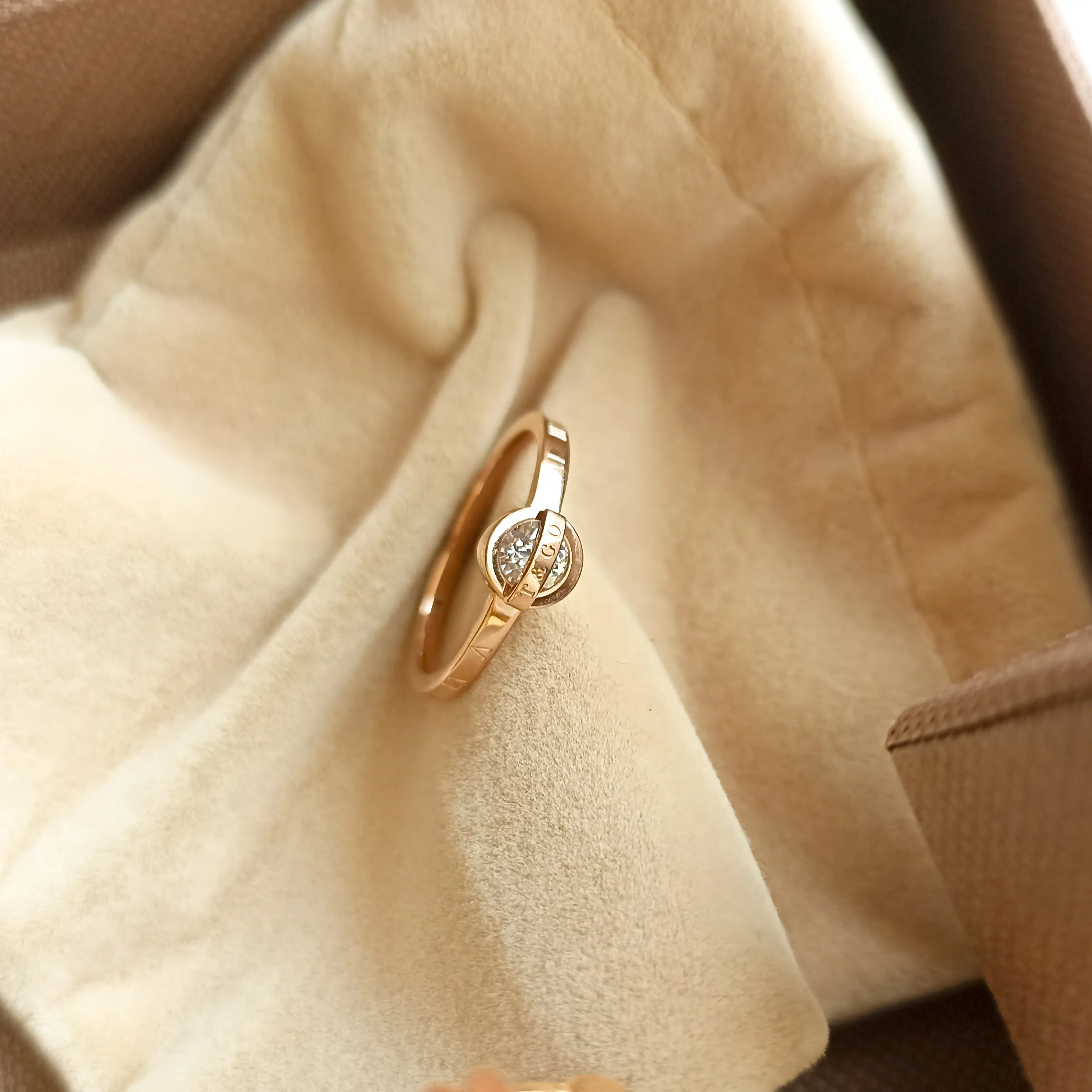 Laurence - Cincin Stainless Zyrconia Diamond Cincin Mewah Korea Cincin Wanita Kekinian Cincin Keren 011