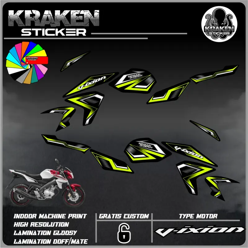 Sticker Striping VIXION LIGHTNING (NVL) Decal Stiker list variasi yamaha VIXION code 15 8
