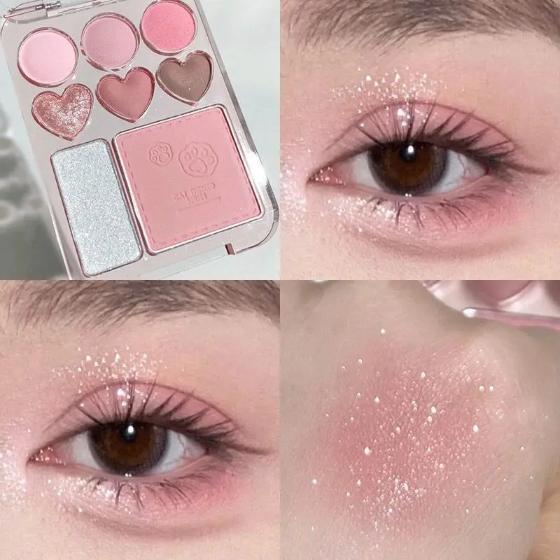 Phấn Đánh Phấn Mắt Tình Yêu Hàn Quốc, Ánh Ngọc Trai Một Màu Caramel, Thích Hợp Cho Học Sinh, Màu Hồng Và Nâu, Giá Rẻ, Với 120000 Lời Phàn Phê Từ Người Dùng