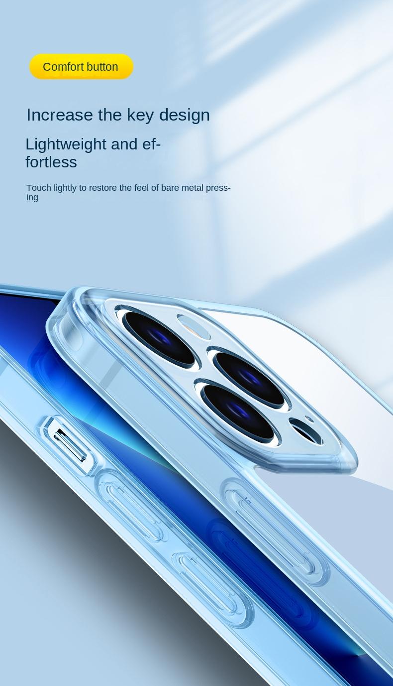 Product Introduction of Apple 16/15/14/13/12/11/X Phone Case Iphone15pro Transparent Soft Case 14pro Four-Corner Drop-Resistant Ultra-Thin 13pro12 Protective Case Drop-Resistant 19
