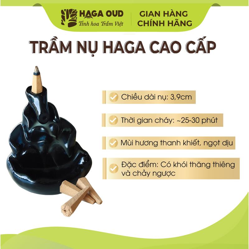 [GIFT - 1 NỤ] Trầm nụ Haga cao cấp, Đậm ngọt hương trầm, Mùi hương cao quý, Thu hút năng lượng dương - 1 nụ (Dầu Thơm Phòng Dầu Thơm) 1