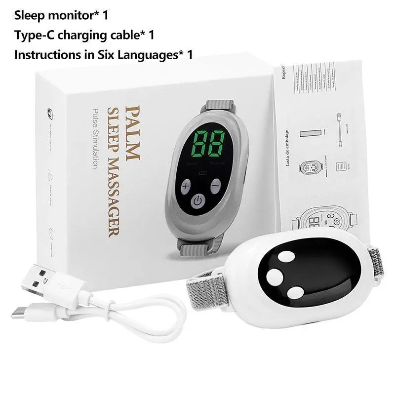 USB Rechargeable Handheld Sleep Aid Instrument, 1 Box Portable Sleep Massager, Personal Care Appliances for Home & Travel 8
