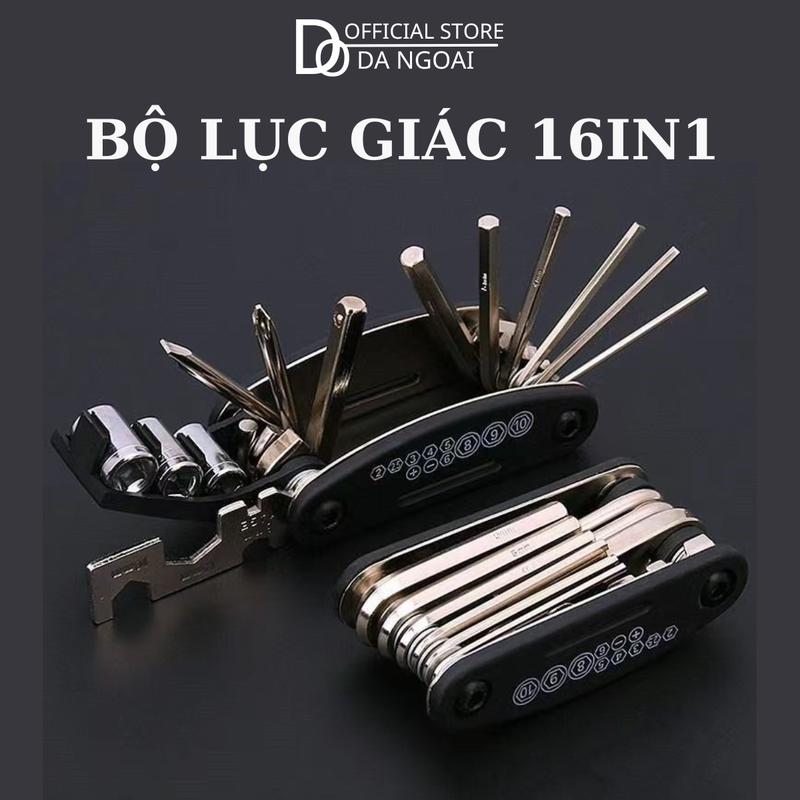 Bộ Lục Giác Sửa Chữa Cầm Tay Đa Năng Tua Vít 16-in- 1,Lục Giác Sửa Chữa Cầm Tay Đa Năng Tua V1, Đa Năng, Cao Cấp, Sửa Chữa Xe Đạp, Bữa Xe Đạp, Bộ Lục Giác Mini