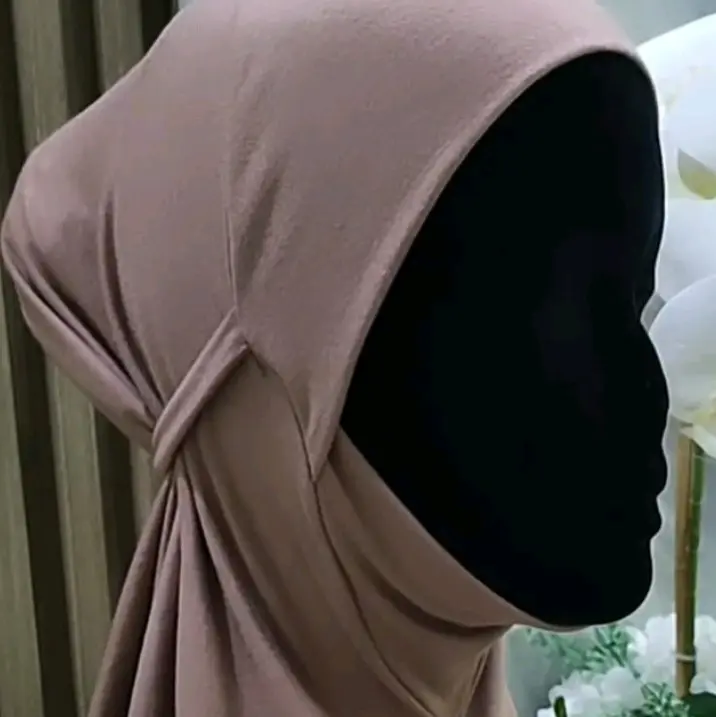 Syazam Hijab Ciput Tali Dagu Ninja Instan Kerudung Dewasa Dalaman Bahan Jersey Spandek Nyaman Tidak Melorot Praktis Stylish untuk Wanita 3