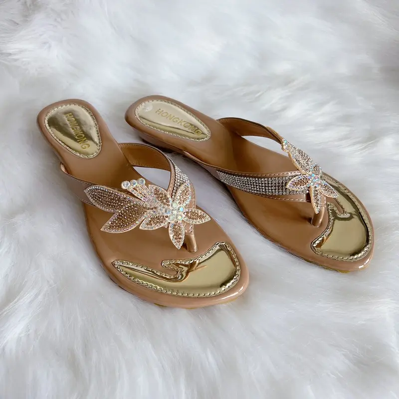 Dép xoàn big size 36-42 đế xuồng 3cm chiếc lá Nữ - Giày cao cấp trẻ trung hiện đại 4