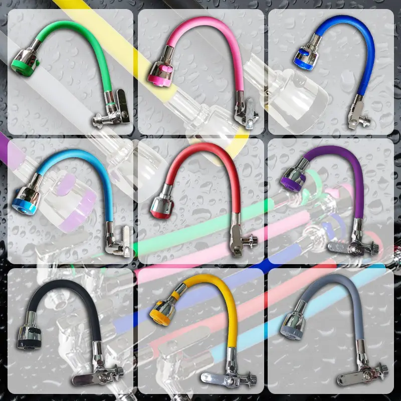 [taniashop] Kran Cuci Piring Leher Fleksibel Keran Dapur Kran Flexible Leher Angsa 2 Mode WW Air 1