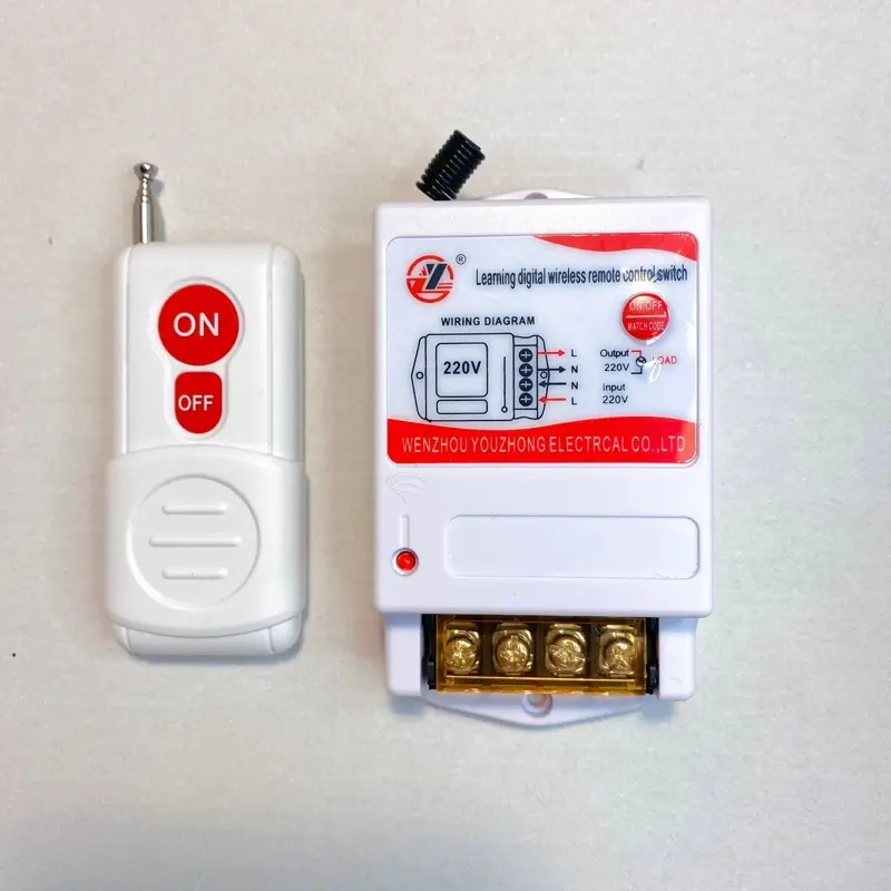 Bộ công tắc điều khiển thiết bị điện từ xa 500M - 220V/40A 4