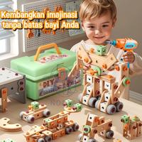 Gambar Nodia Kids DIY Toolbox Insinyur Simulasi Alat Perbaikan Mainan Berpura-pura Bor Listrik Kit Alat Obeng dengan Bit Lepas Pasang dan Baterai Hemat Waktu - 86Pcs dari Nodia Toys & Games ID Kab. Tangerang 3 Tokopedia