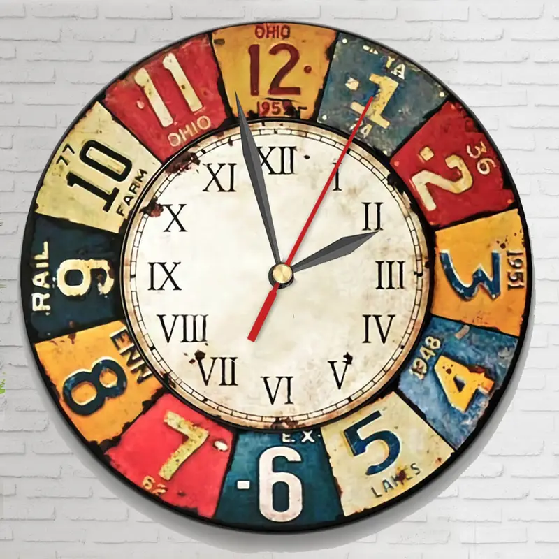 [PROMO] Jam Dinding Unik Model Retro Vintage Modern / Hiasan Dinding Eropa Klasik 1