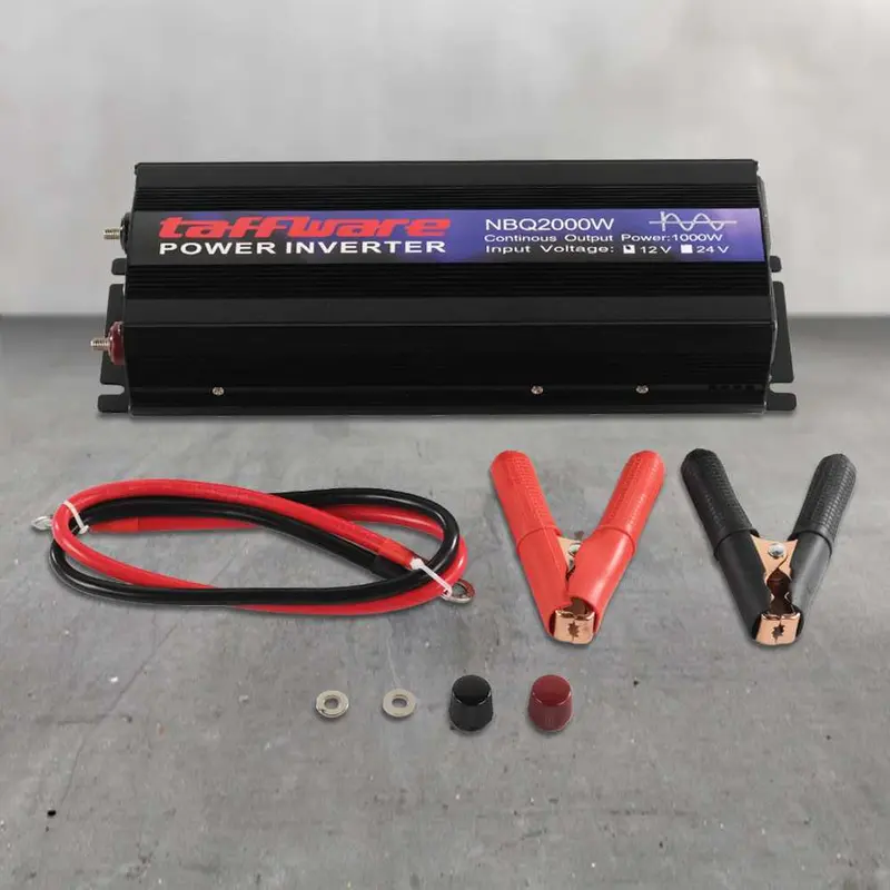 Taffware Power Inverter Mobil Pure Sine Wave DC 12V to AC 220V 2000W - NBQ2000W Peralatan 6