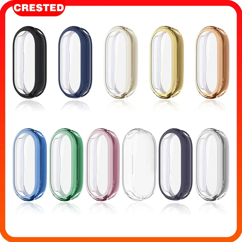 Anti Gores TPU Case For Xiaomi Mi Band 10 Soft Sport Screen Protector Protective Cover Bumper Frame Accessories Jam Tangan Smartwatch for Miband 10 NFC
