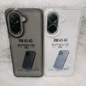 Softcase Casing Clear Space Original Rm A5 4G Poc0 C71 Slikon 2.0mm+Protect Camera Ponsel Silikon Protection