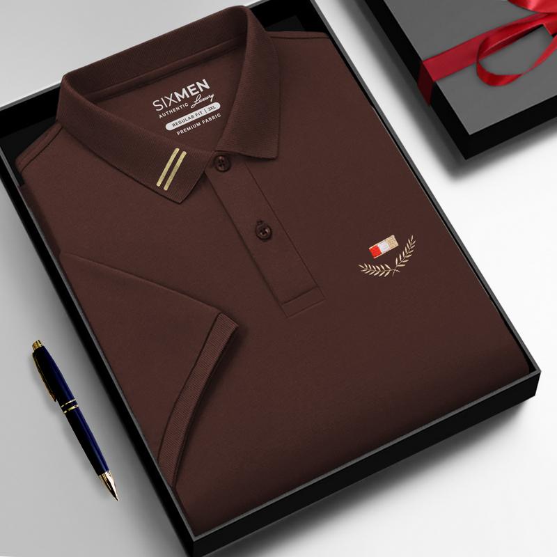 Áo Polo nam thêu cao cấp [Tặng Hộp Gói Quà Xịn] 11 màu SIXMEN VICTORY - polo vải cá sấu cotton CVC thoáng mát nam tính Menswear Ngắn Tay Có Cổ