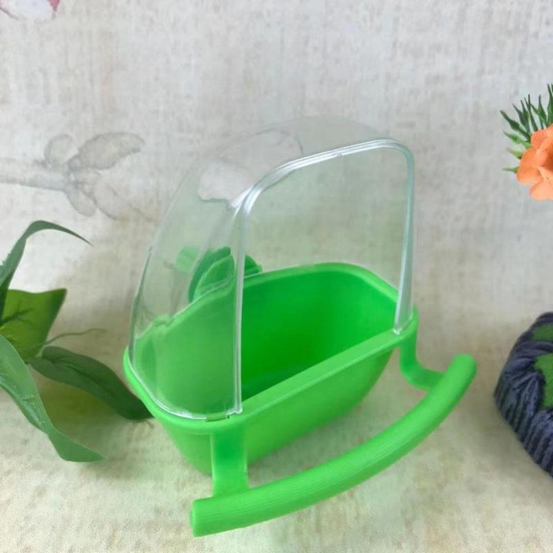 ROSY PETS Splash Proof PP Material Perching Fix on Cage Playing and Eating Bird Cage Decor Parrot Supplies Birds Watering Bowl Bird Food Container Bird Feeder 5