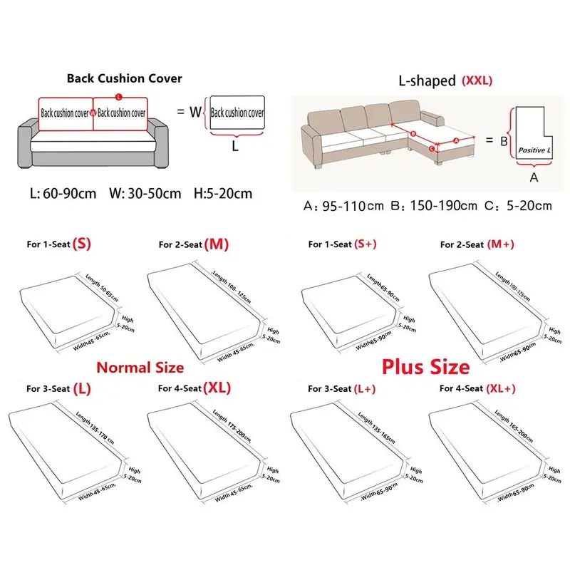 Bọc Ghế Sofa, Co Giãn, Chống Bụi, Thích Hợp Cho Ghế Sofa 1 / 2 / 3 / 4 Chỗ Ngồi, Bảo Vệ Đồ Nội Thất, Chống Bụi, Bọc Trượt, Làm Bằng Vải Thun, Bọc Đi Văng, Thích Hợp Cho Phòng Khách 1