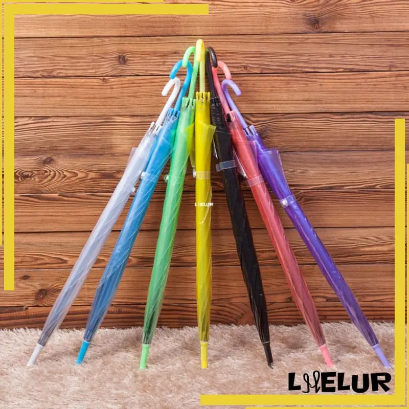 LHELUR Payung Transparan Multifunction Rain Umbrella 8 Bone 94 cm Pongee Besi 4