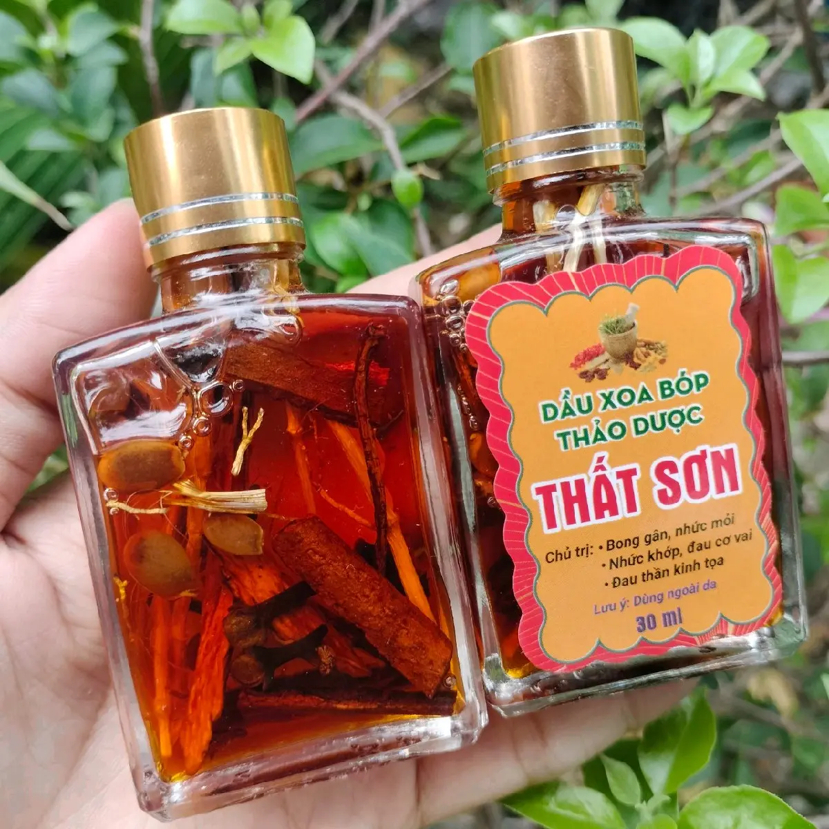 2 chai dầu xoa bóp thất sơn 30ml