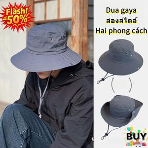หมวกเดินป่า แคมป์ปิ้ง กันน้ำ สำหรับผู้หญิงและผู้ชาย หมวกชาวประมงปรับได้ ป้องกันรังสียูวี 99% หมวกกันแดด สไตล์คาวบอยตะวันตก แห้งไว มีให้เลือกใน Khaki, Black, Blue, Green, Gray, Pink และ Coffee แฟชั่น ผู้หญิง แค้ม หมวก