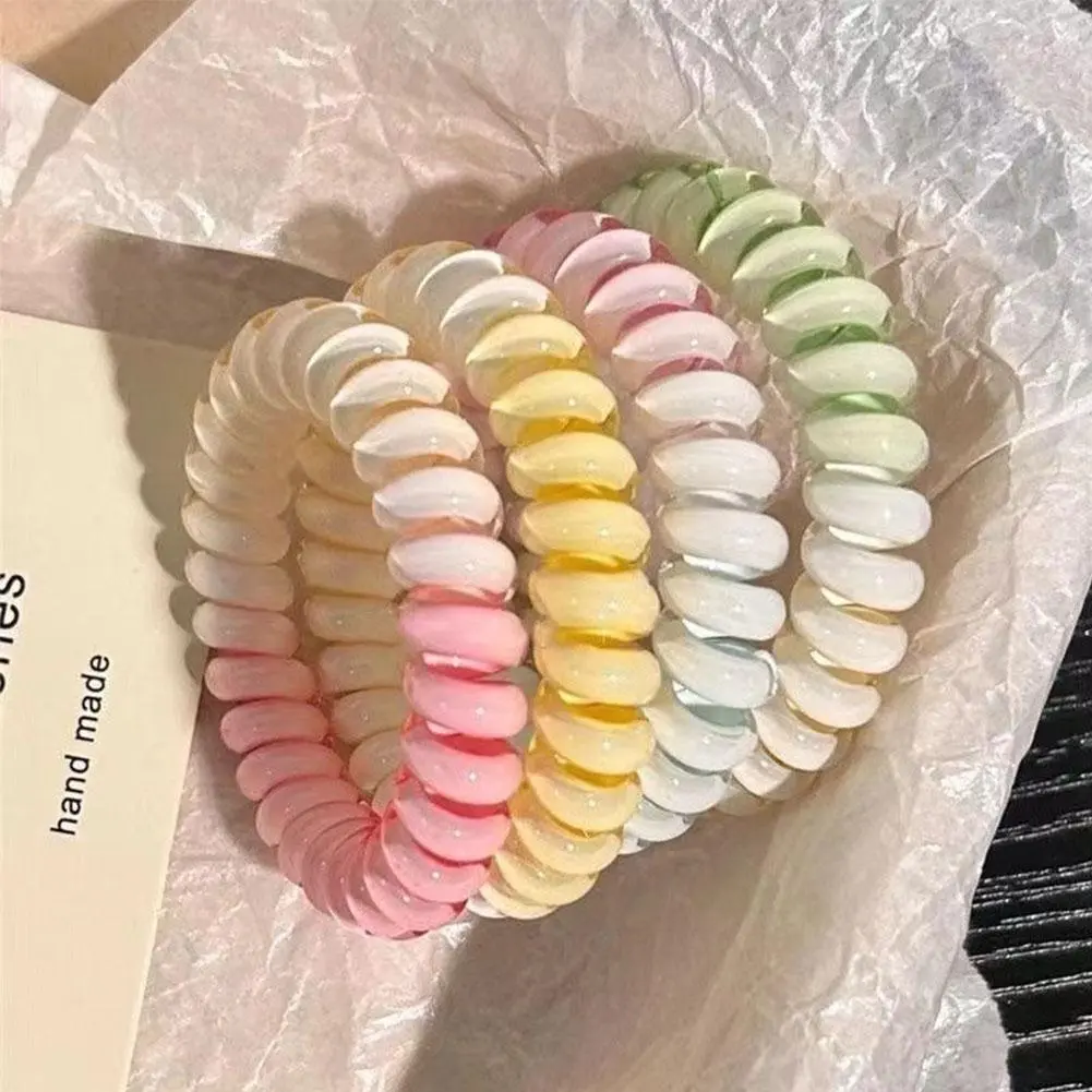 4pcs Phone Ring Headwear Hair Rope High Elasticity And Unbreakable Ins Wind