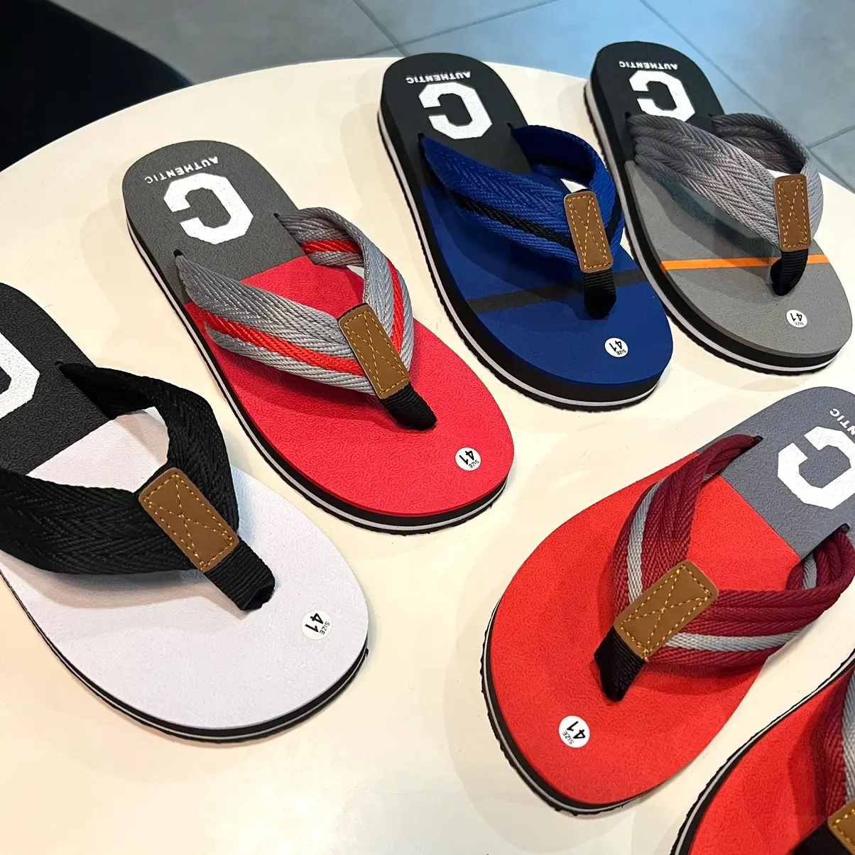 Dép kẹp . Dép tông nam nữ chữ C quai vải mềm êm chân . Đế cao su chống trơn trượt  Đế Bằng Sandal DéP